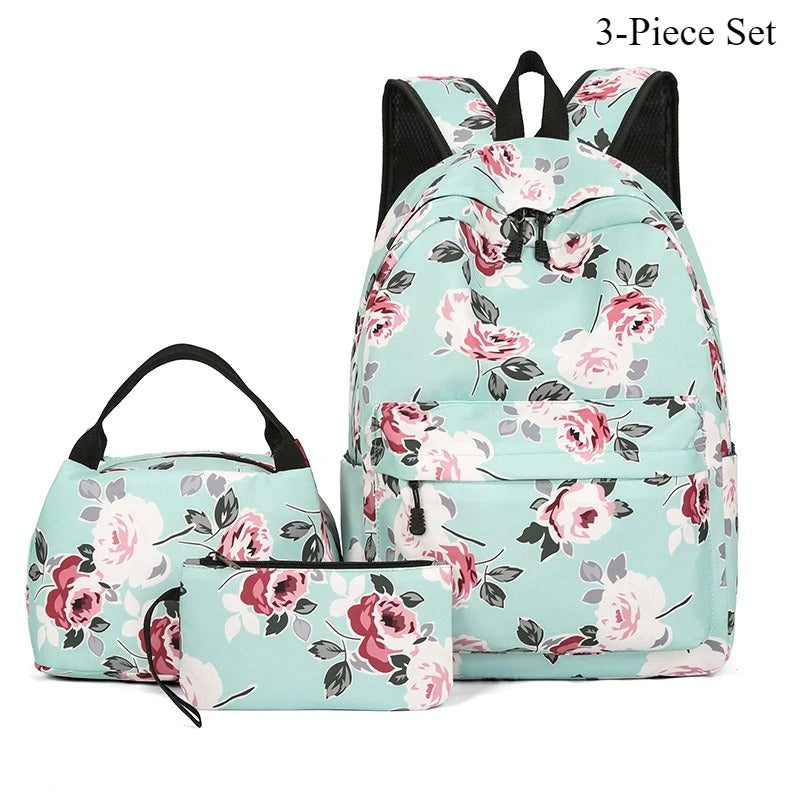 🎒🖤 סט תיקים בית ספר ילדות אלגנטי, פרקטי ובעל קיבולת גדולה