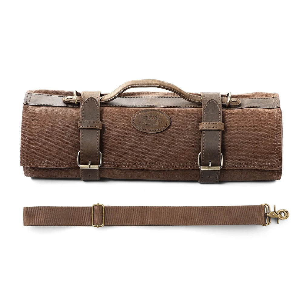 🧑‍🍳 תיק סכינים נייד ואיכותי | ארגונית כלי מטבח מבד עמיד עם עיצוב חכם 🔪✨