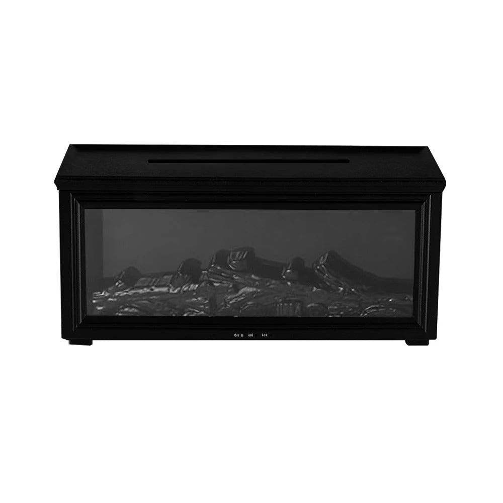 מפיץ ריח ארומתרפי ומכשיר אדים עם אפקט עיצוב אח בית להבה מהפנט