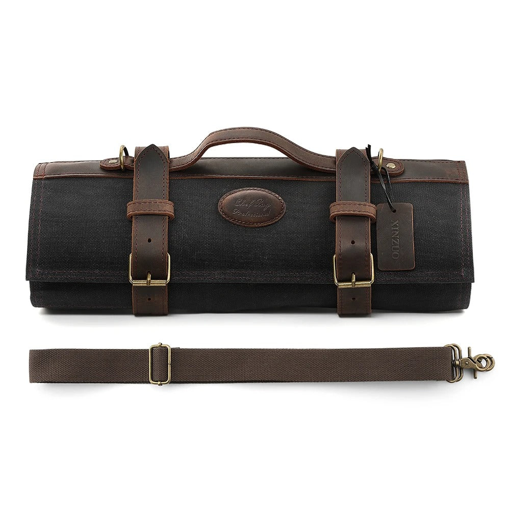 🧑‍🍳 תיק סכינים נייד ואיכותי | ארגונית כלי מטבח מבד עמיד עם עיצוב חכם 🔪✨