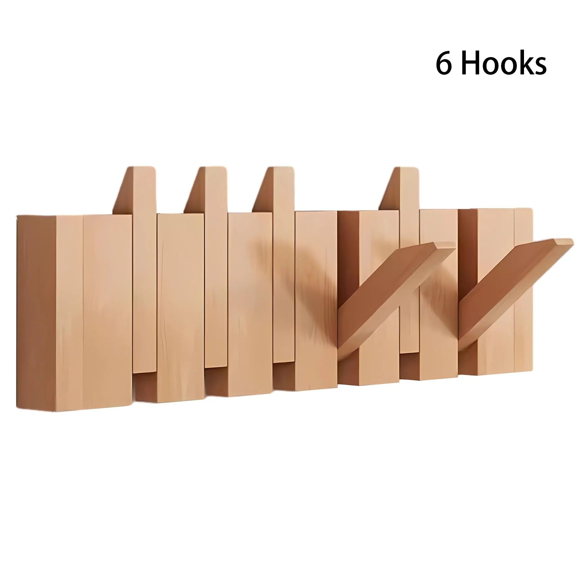 מתלה קיר מעץ אגוז בעיצוב קלידי פסנתר