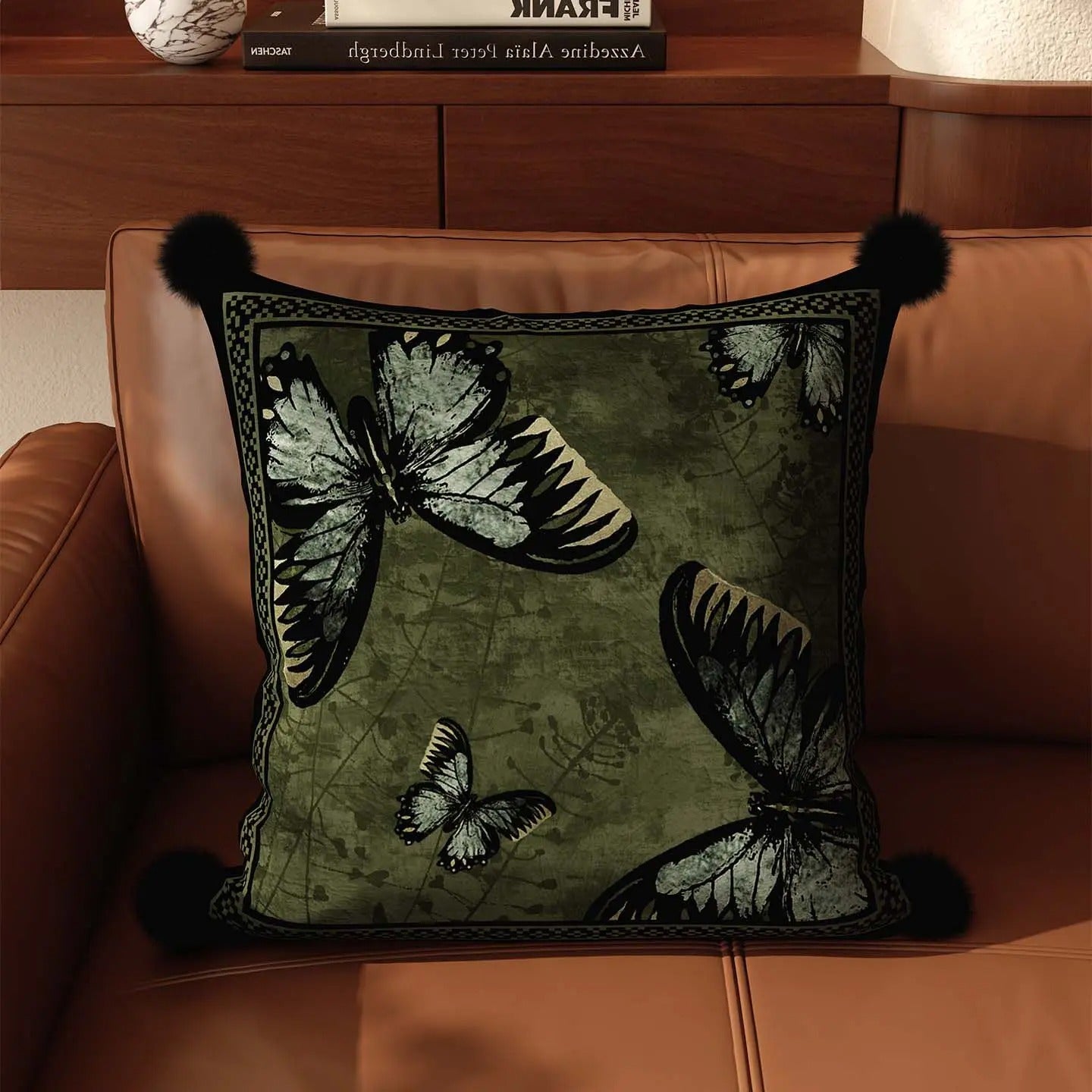 כרית דקורטיבת עיצוב עַנְתִּיקָה סוסים רטרו נגיעה של צבע וסטייל לסלון 50- 50 ס'מ