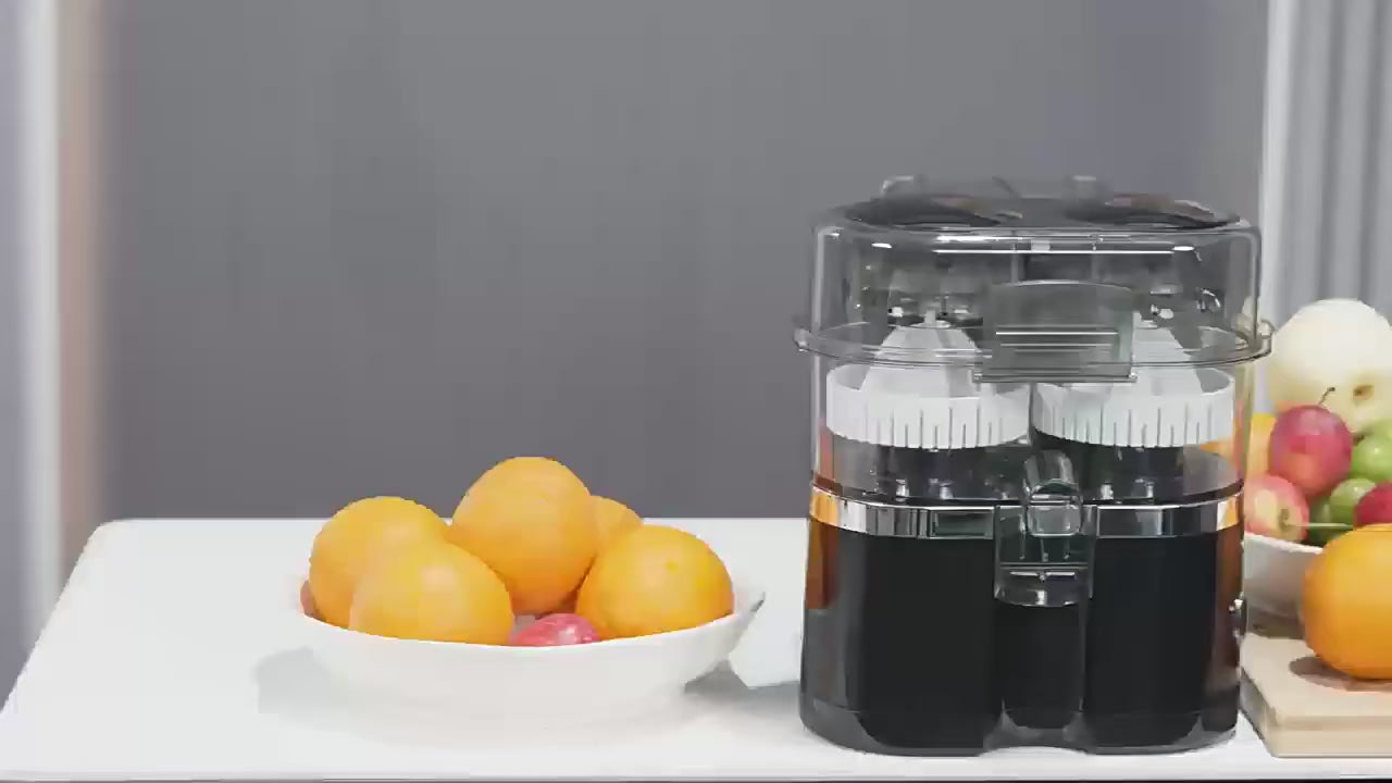 מסחטת מיצים ובלנדר חשמלי ראש  כפול הפרדת פסולת אוטומטית לשימוש ביתי