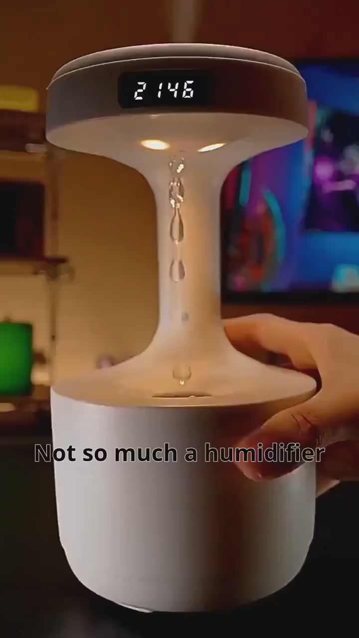 מפיץ ריח ארומתרפי ומכשיר אדים עם אפקט עיצוב "אנטי-גרביטציה