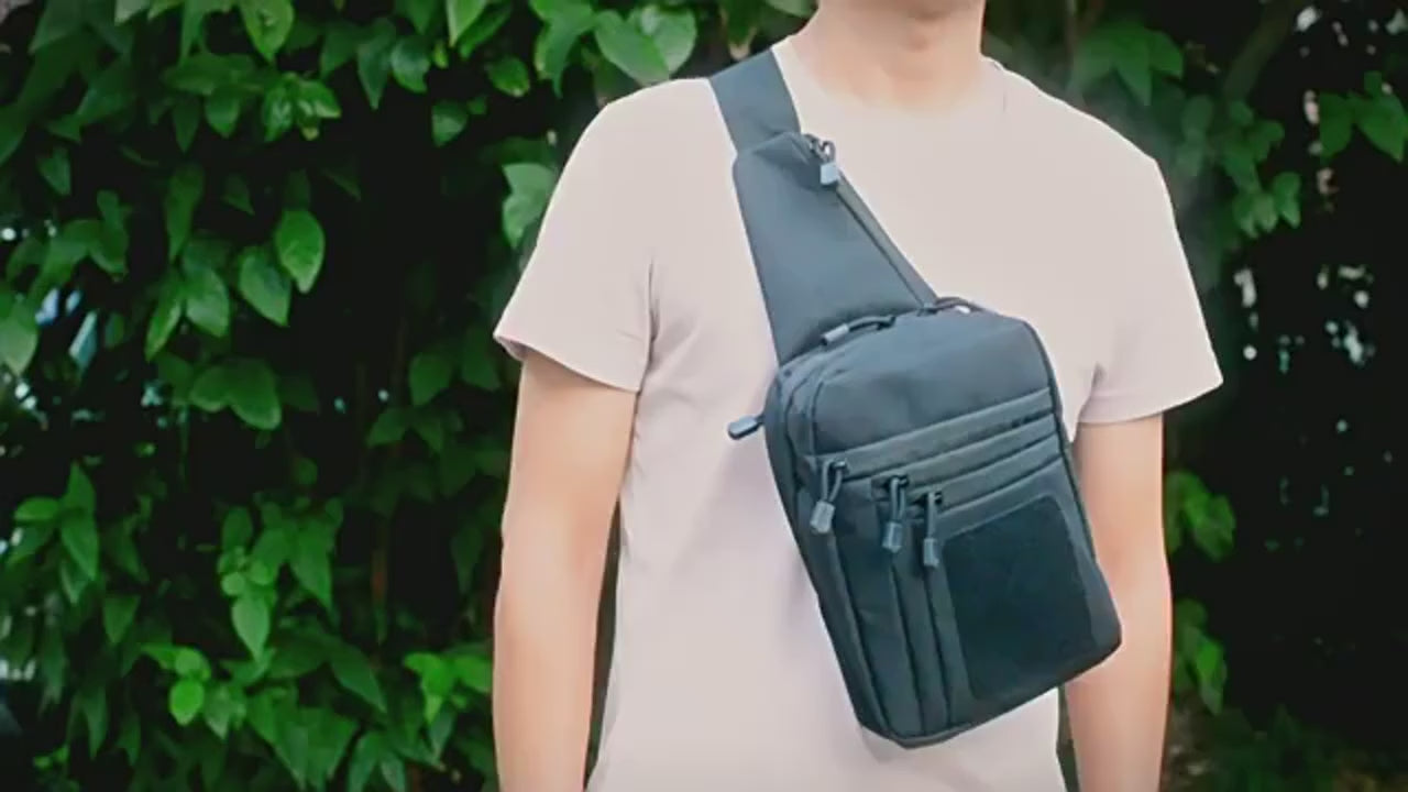 תיק חזה טקטי רב־שימושי ציוד אישי טיולים וקמפינג