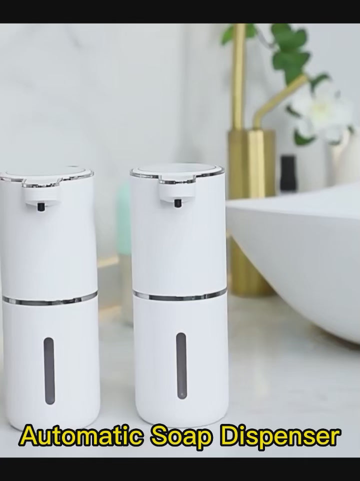 מיכל דיספנסר סבון אוטומטי ללא מגע חיישן אינפרא אדום, נטען, מתאים למטבח ולחדר הרחצה