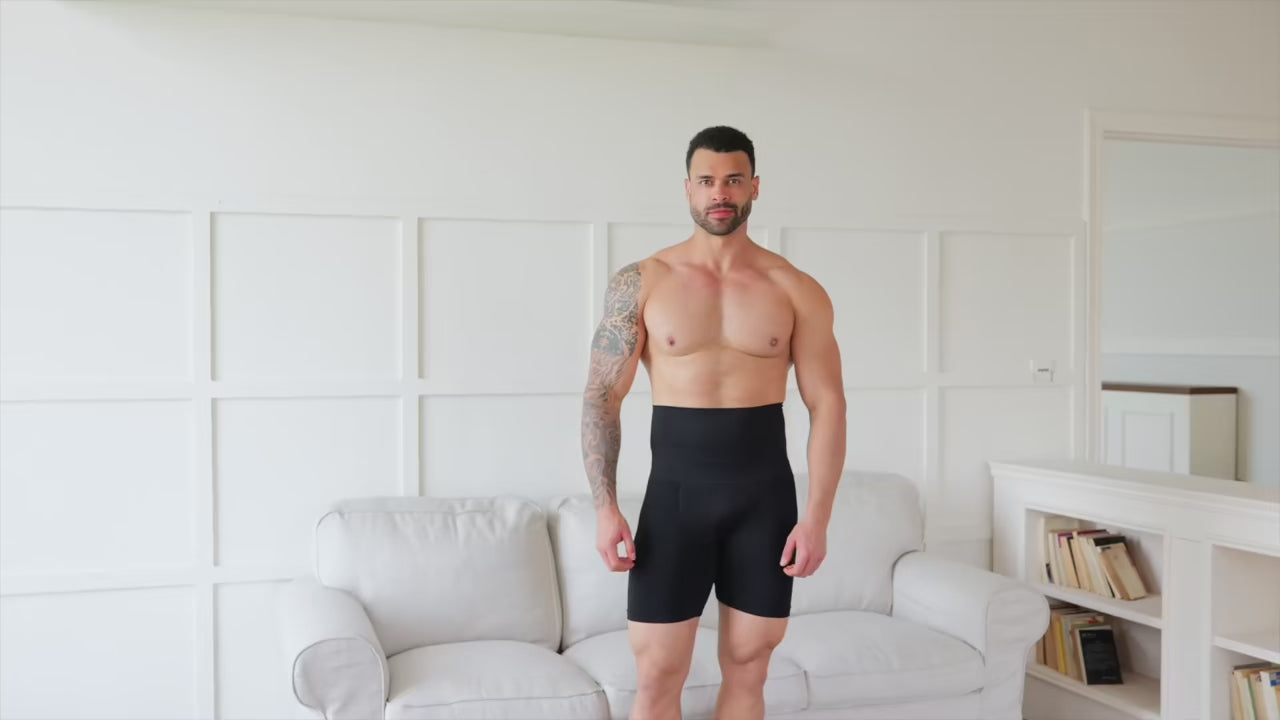 מחטב בוקסר מחטב לגברים  תחתון שליטה בבטן בגזרה גבוהה מחטב בלתי נראה ונוח ליום יום