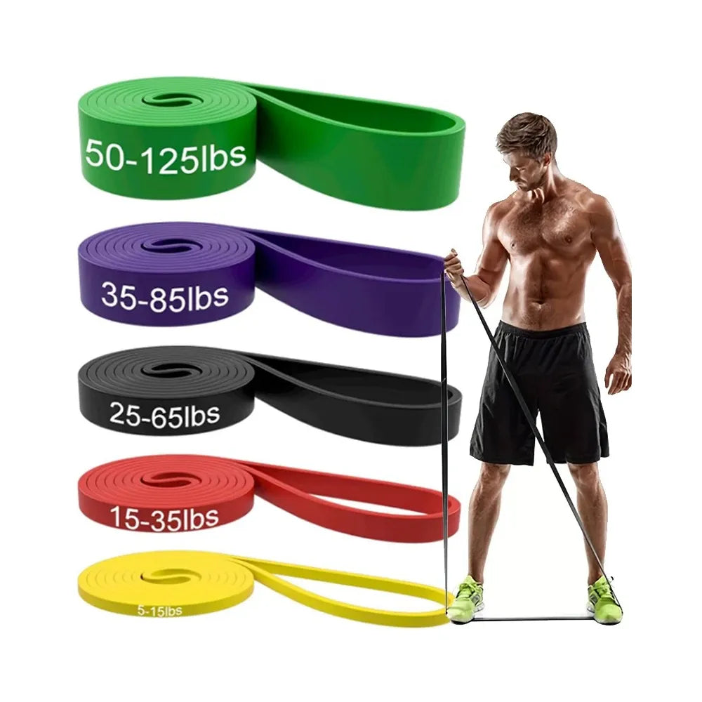 סט 5 גומיות אימון מקצועית 5 רמות התנגדות שונות