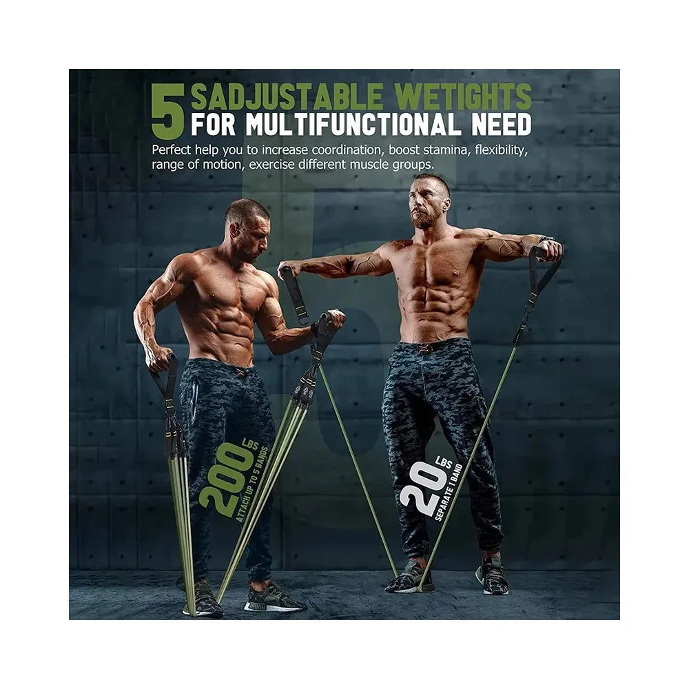 סט גומיות התנגדות מקצועי  פתרון מושלם לאימון ביתי וחדר כושר