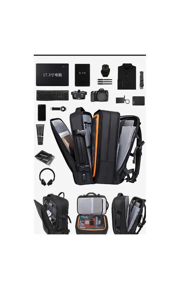 תיק גב עסקים לגברים עיצוב פרימיום קיבולת גדולה צבע כול