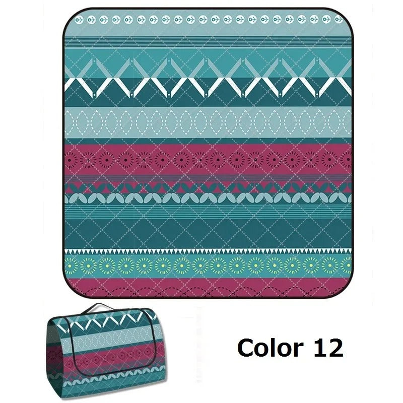 מחצלת חוץ מתקפלת לפיקניק, קמפינג וחוף 200- 200 ס'מ 24 דגמים