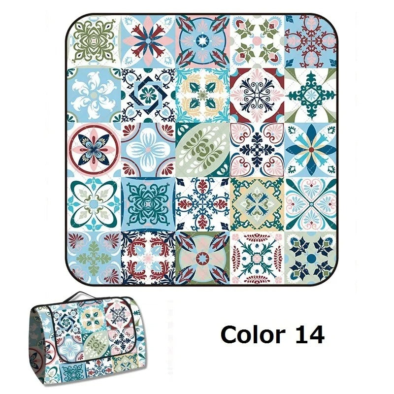 מחצלת חוץ מתקפלת לפיקניק, קמפינג וחוף 200- 200 ס'מ 24 דגמים