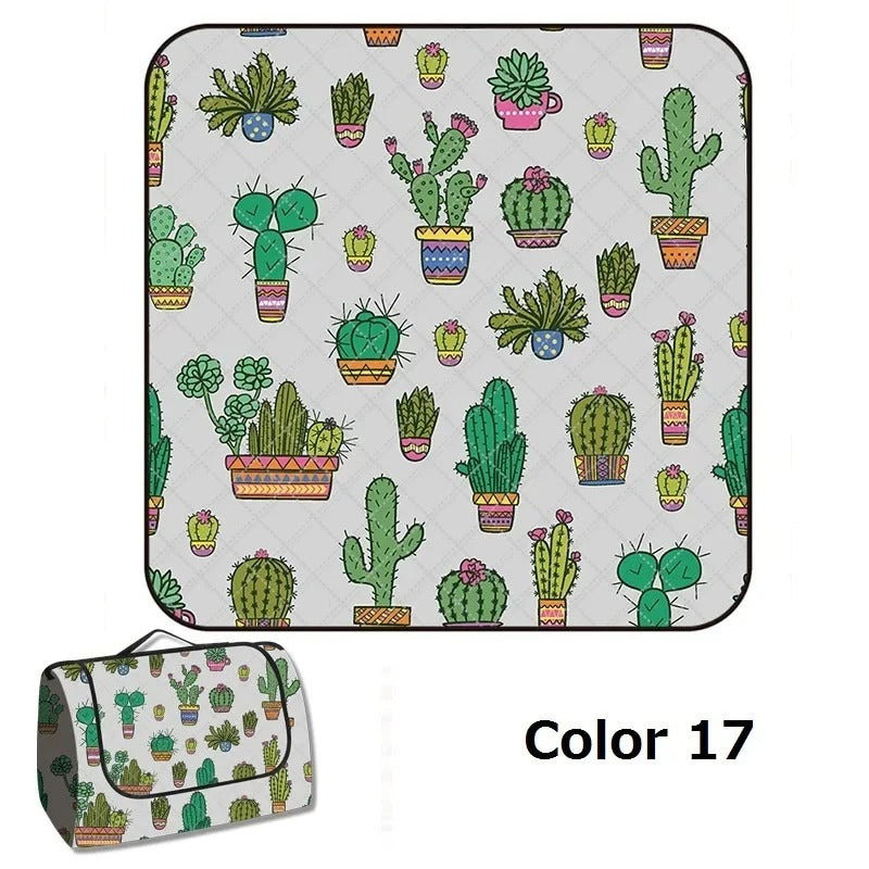 מחצלת חוץ מתקפלת לפיקניק, קמפינג וחוף 200- 200 ס'מ 24 דגמים