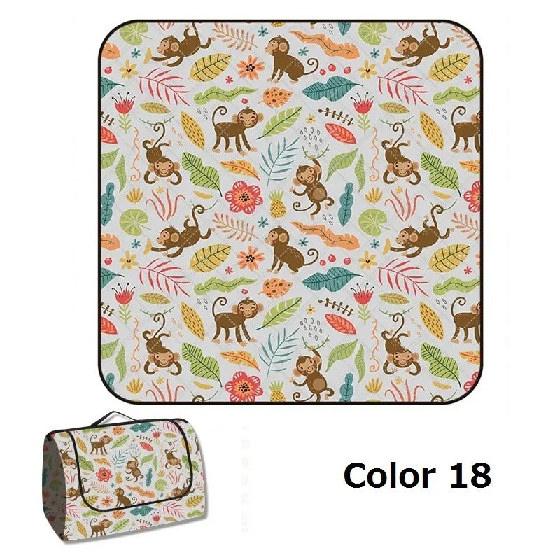 מחצלת חוץ מתקפלת לפיקניק, קמפינג וחוף 200- 200 ס'מ 24 דגמים