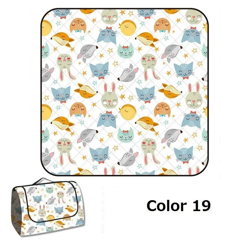 מחצלת חוץ מתקפלת לפיקניק, קמפינג וחוף 200- 200 ס'מ 24 דגמים