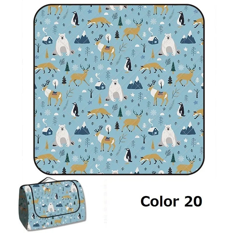 מחצלת חוץ מתקפלת לפיקניק, קמפינג וחוף 200- 200 ס'מ 24 דגמים