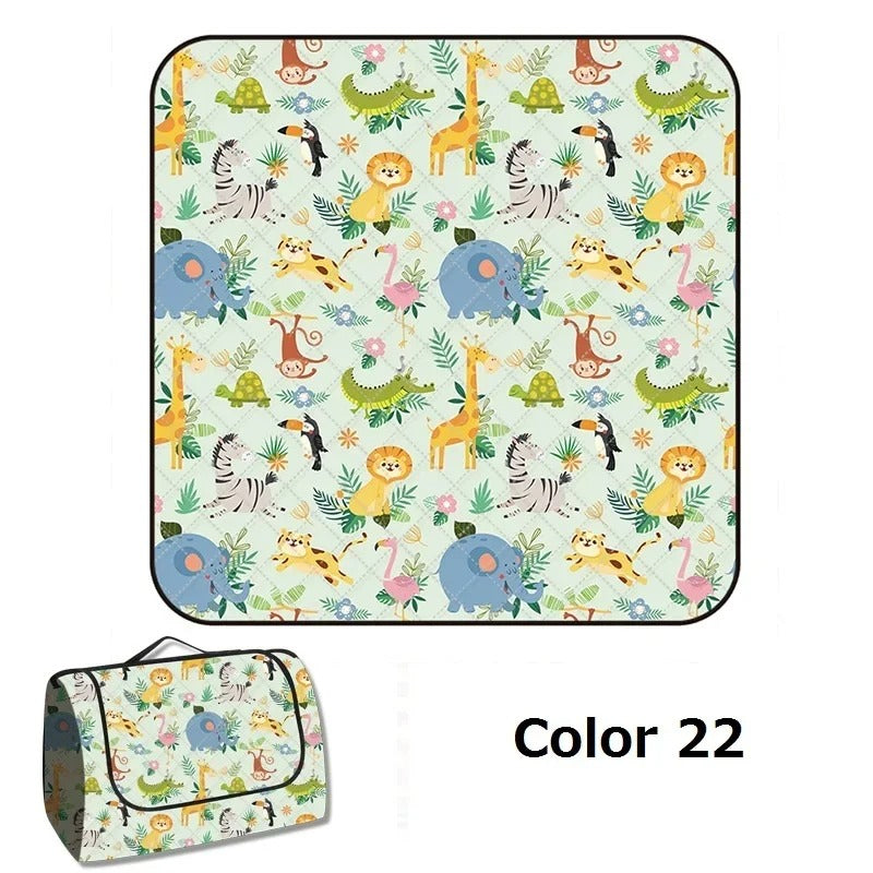 מחצלת חוץ מתקפלת לפיקניק, קמפינג וחוף 200- 200 ס'מ 24 דגמים