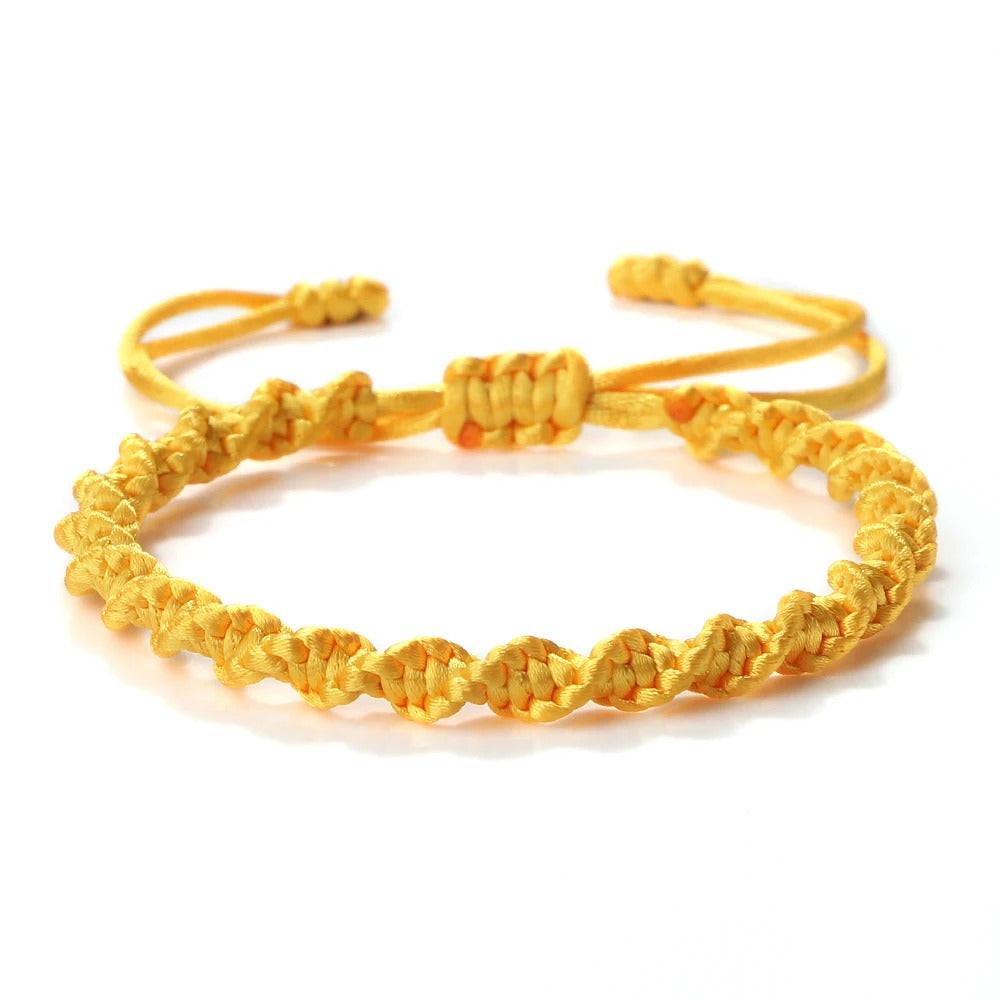 סט 5 צבעים צמידי "מזל וברכה" בעבודת יד חברות ידידות