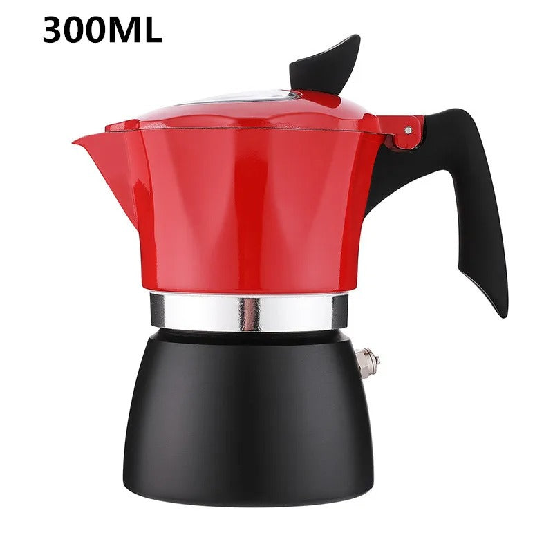 מקינטה מכונת אספרסו מאלומיניום  למטבח, למשרד ולקמפינג להכנת קפה איטלקי וקובני מסורתי