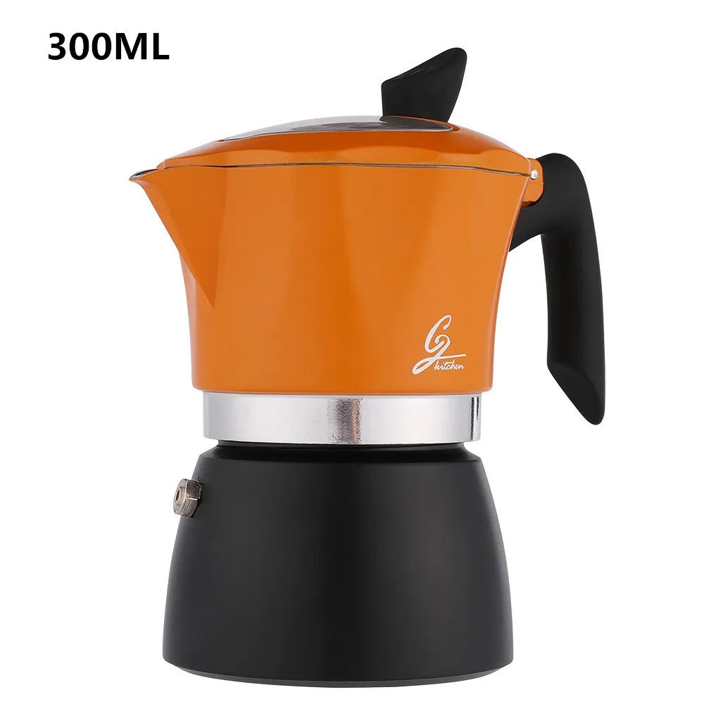 מקינטה מכונת אספרסו מאלומיניום  למטבח, למשרד ולקמפינג להכנת קפה איטלקי וקובני מסורתי